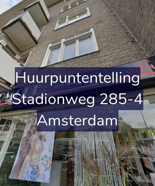 Foto gevel Huurpuntentelling voor Stadionweg 285-4, Amsterdam