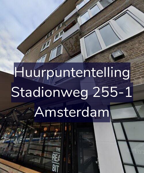 Foto gevel Huurpuntentelling voor Stadionweg 255-1, Amsterdam