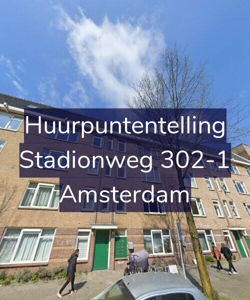 Foto gevel Huurpuntentelling voor Stadionweg 302-1, Amsterdam