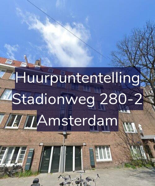 Foto gevel Huurpuntentelling voor Stadionweg 280-2, Amsterdam