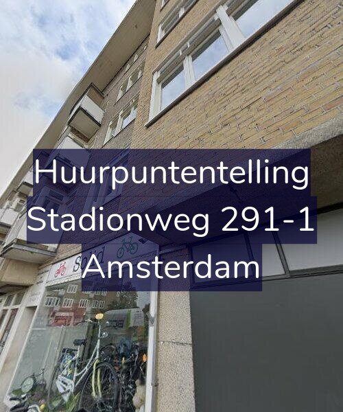 Foto gevel Huurpuntentelling voor Stadionweg 291-1, Amsterdam
