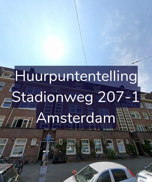 Foto gevel Huurpuntentelling voor Stadionweg 207-1, Amsterdam