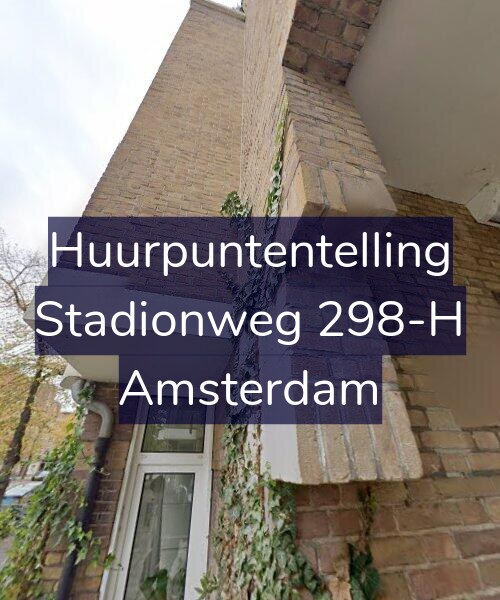 Foto gevel Huurpuntentelling voor Stadionweg 298-H, Amsterdam
