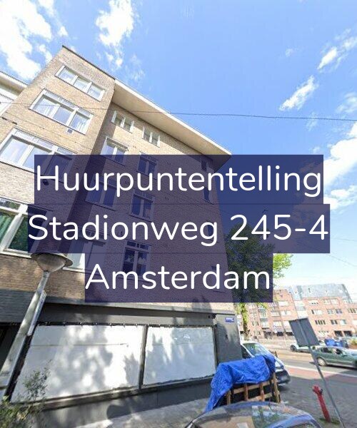 Foto gevel Huurpuntentelling voor Stadionweg 245-4, Amsterdam
