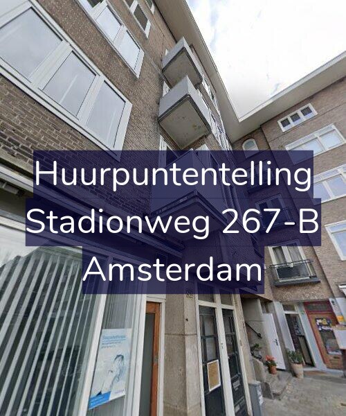 Foto gevel Huurpuntentelling voor Stadionweg 267-B, Amsterdam