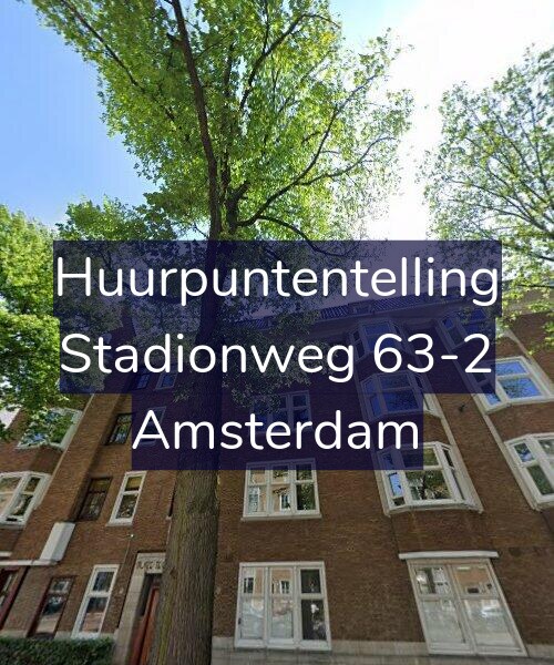 Foto gevel Huurpuntentelling voor Stadionweg 63-2, Amsterdam