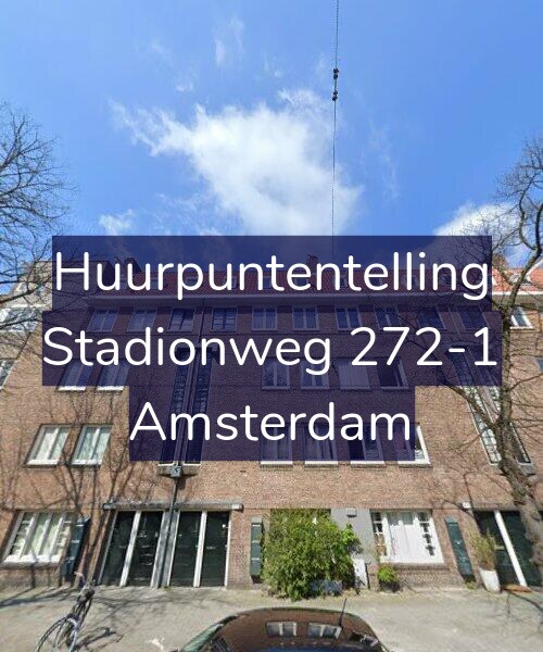 Foto gevel Huurpuntentelling voor Stadionweg 272-1, Amsterdam