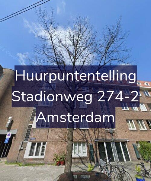 Foto gevel Huurpuntentelling voor Stadionweg 274-2, Amsterdam