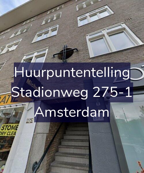 Foto gevel Huurpuntentelling voor Stadionweg 275-1, Amsterdam