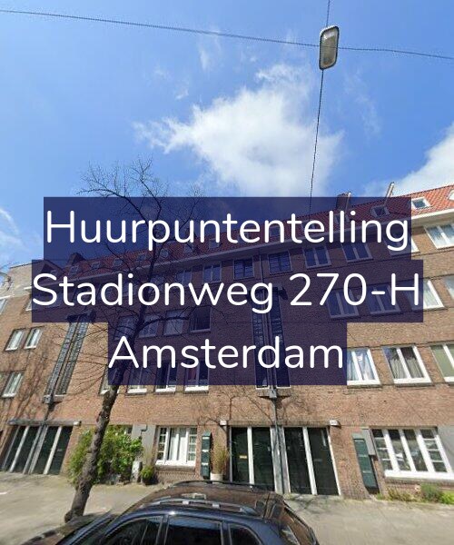 Foto gevel Huurpuntentelling voor Stadionweg 270-H, Amsterdam
