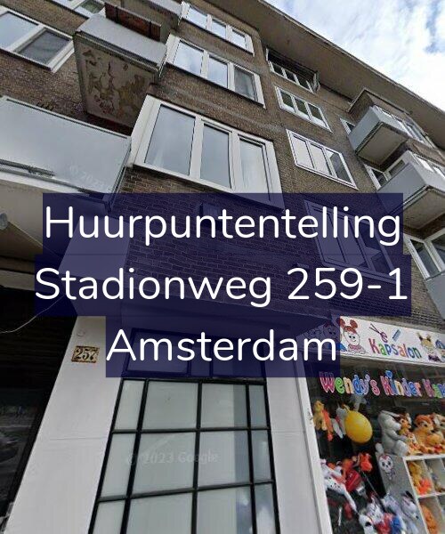 Foto gevel Huurpuntentelling voor Stadionweg 259-1, Amsterdam