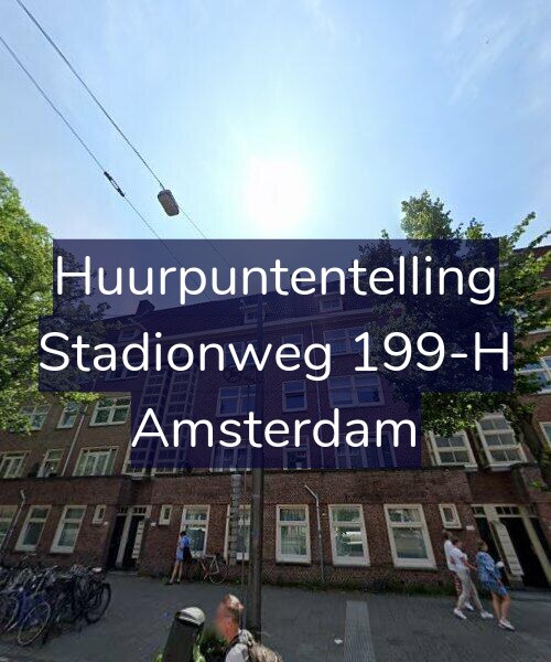 Foto gevel Huurpuntentelling voor Stadionweg 199-H, Amsterdam