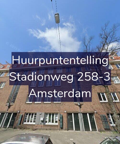 Foto gevel Huurpuntentelling voor Stadionweg 258-3, Amsterdam