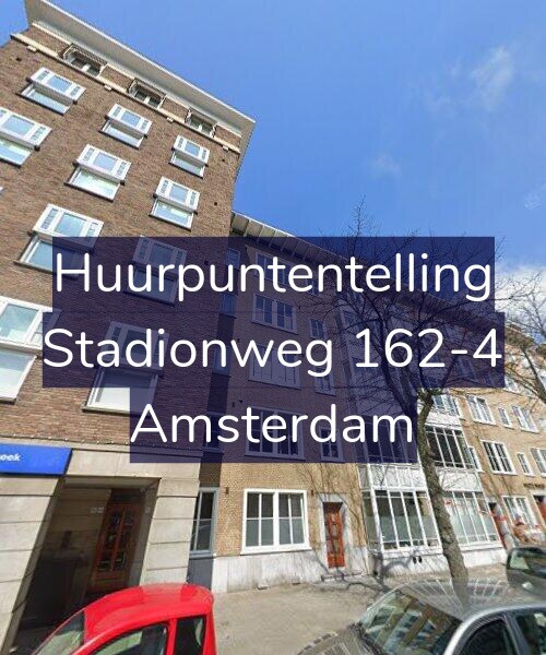 Foto gevel Huurpuntentelling voor Stadionweg 162-4, Amsterdam