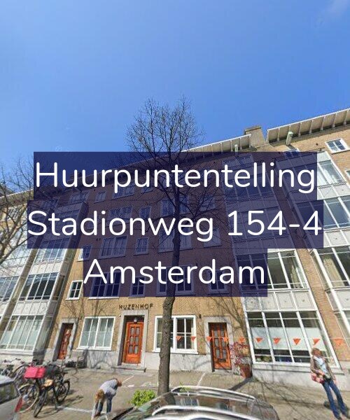 Foto gevel Huurpuntentelling voor Stadionweg 154-4, Amsterdam