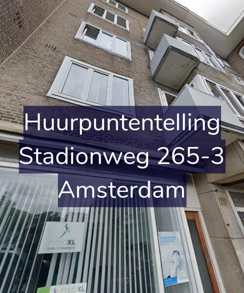 Foto gevel Huurpuntentelling voor Stadionweg 265-3, Amsterdam