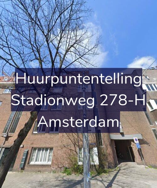 Foto gevel Huurpuntentelling voor Stadionweg 278-H, Amsterdam