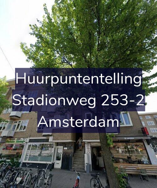 Foto gevel Huurpuntentelling voor Stadionweg 253-2, Amsterdam