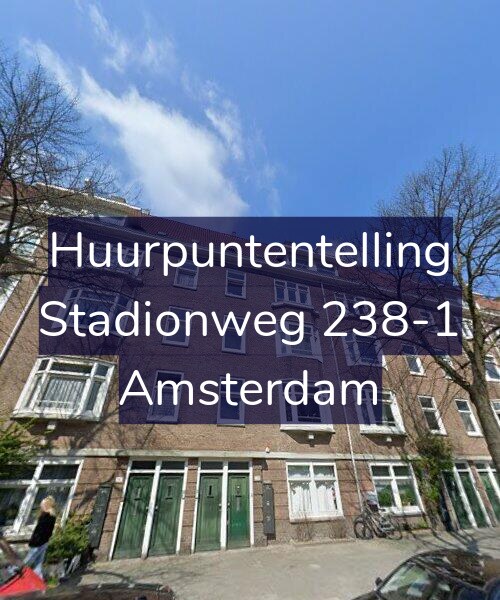 Foto gevel Huurpuntentelling voor Stadionweg 238-1, Amsterdam