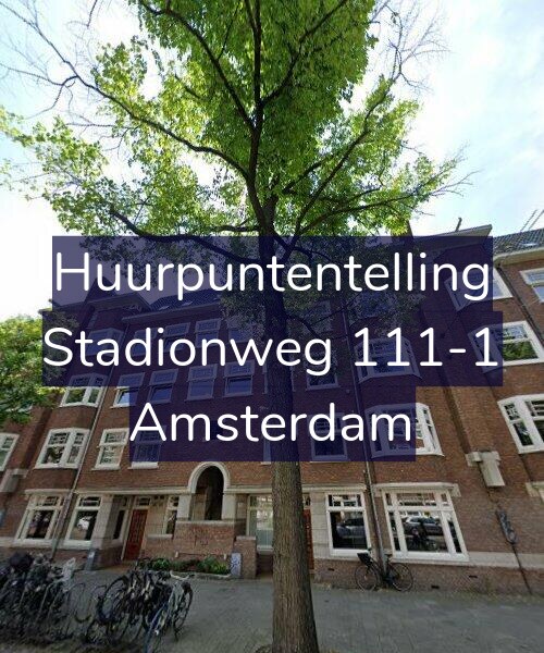 Foto gevel Huurpuntentelling voor Stadionweg 111-1, Amsterdam