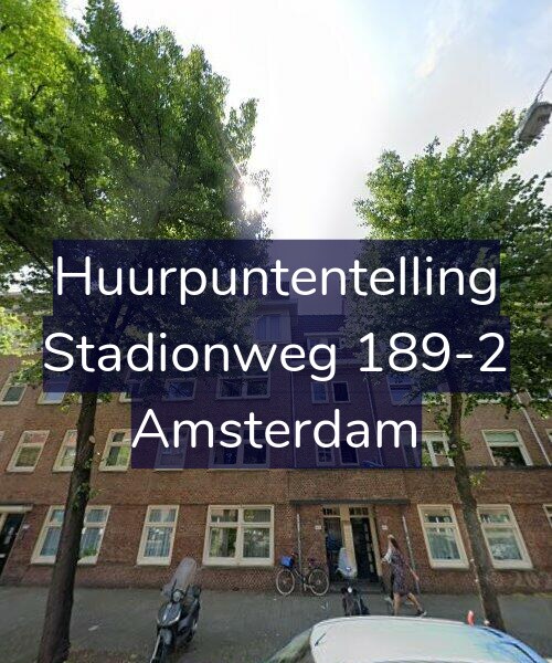 Foto gevel Huurpuntentelling voor Stadionweg 189-2, Amsterdam