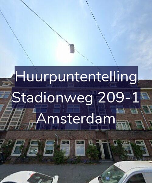 Foto gevel Huurpuntentelling voor Stadionweg 209-1, Amsterdam
