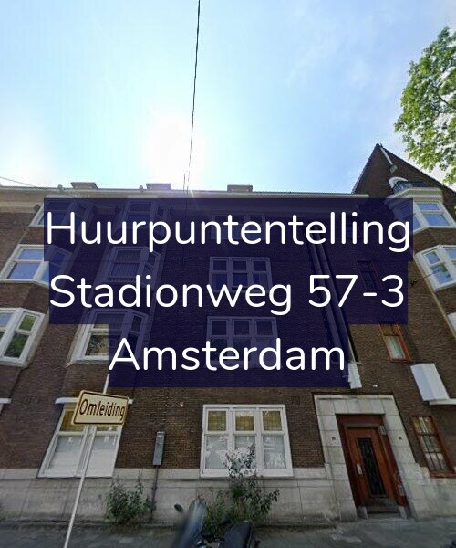 Foto gevel Huurpuntentelling voor Stadionweg 57-3, Amsterdam