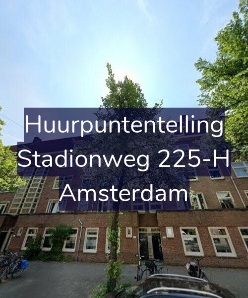 Foto gevel Huurpuntentelling voor Stadionweg 225-H, Amsterdam