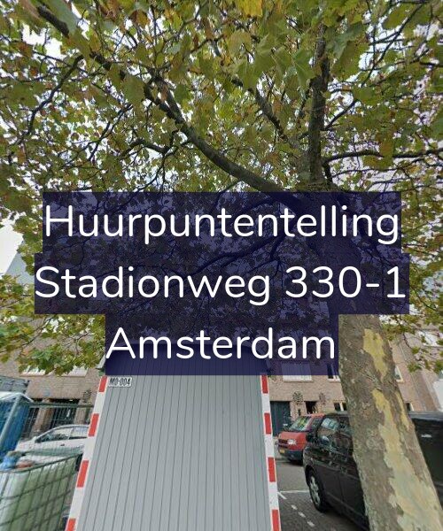 Foto gevel Huurpuntentelling voor Stadionweg 330-1, Amsterdam