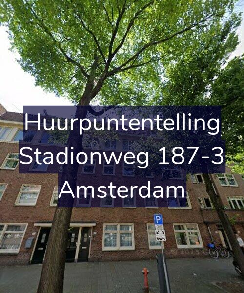 Foto gevel Huurpuntentelling voor Stadionweg 187-3, Amsterdam