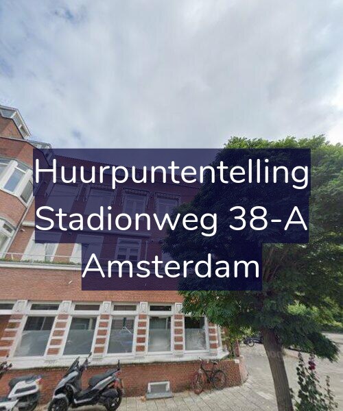 Foto gevel Huurpuntentelling voor Stadionweg 38-A, Amsterdam