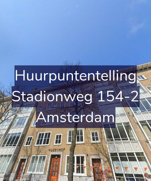 Foto gevel Huurpuntentelling voor Stadionweg 154-2, Amsterdam