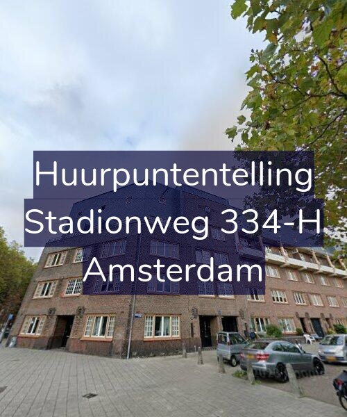 Foto gevel Huurpuntentelling voor Stadionweg 334-H, Amsterdam