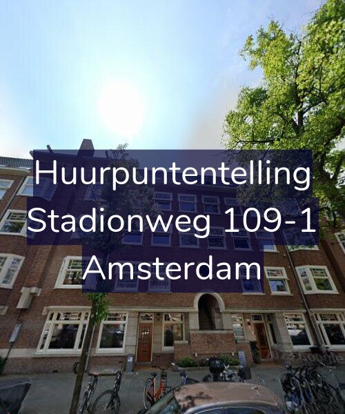Foto gevel Huurpuntentelling voor Stadionweg 109-1, Amsterdam