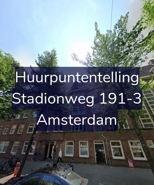 Foto gevel Huurpuntentelling voor Stadionweg 191-3, Amsterdam
