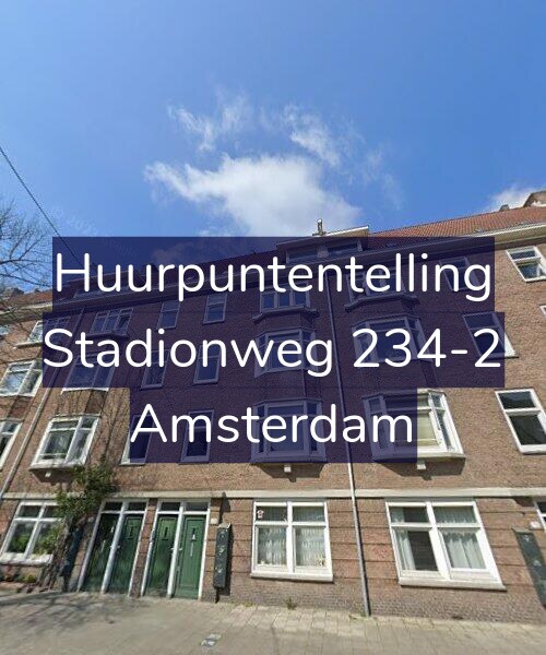 Foto gevel Huurpuntentelling voor Stadionweg 234-2, Amsterdam