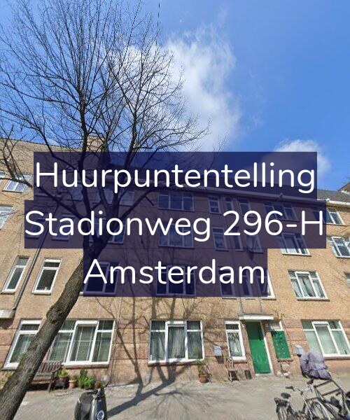 Foto gevel Huurpuntentelling voor Stadionweg 296-H, Amsterdam