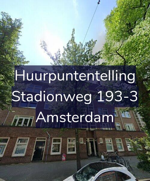 Foto gevel Huurpuntentelling voor Stadionweg 193-3, Amsterdam