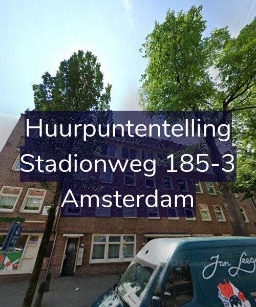 Foto gevel Huurpuntentelling voor Stadionweg 185-3, Amsterdam
