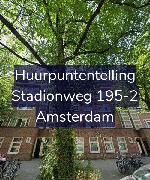 Foto gevel Huurpuntentelling voor Stadionweg 195-2, Amsterdam