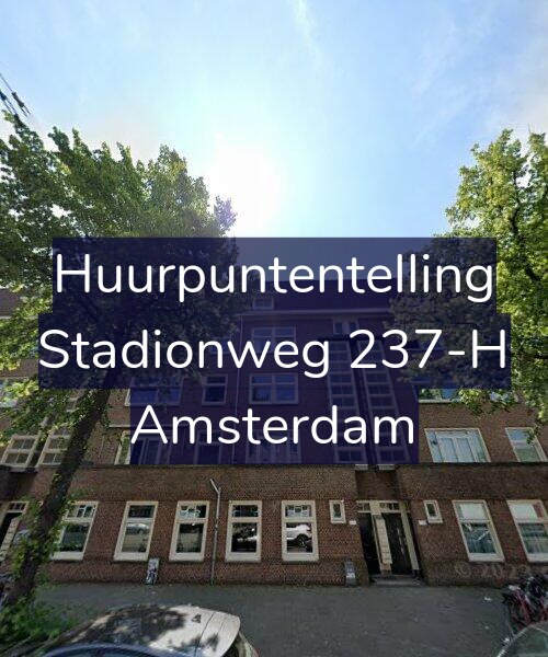 Foto gevel Huurpuntentelling voor Stadionweg 237-H, Amsterdam