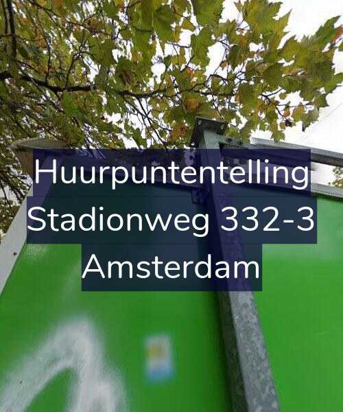 Foto gevel Huurpuntentelling voor Stadionweg 332-3, Amsterdam