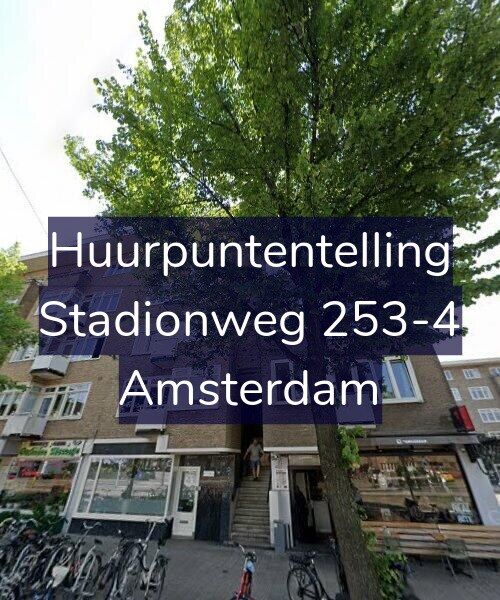 Foto gevel Huurpuntentelling voor Stadionweg 253-4, Amsterdam
