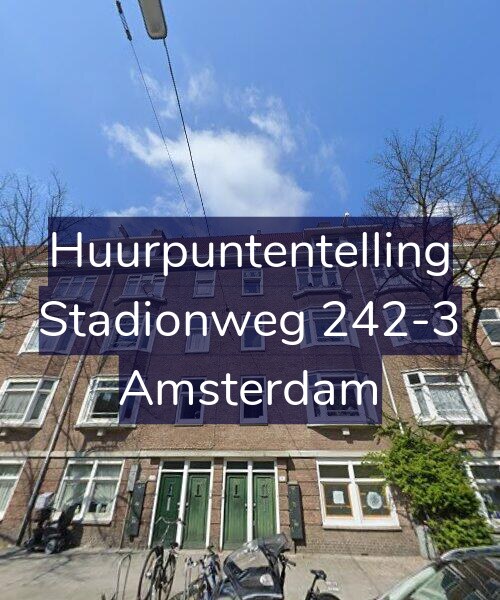 Foto gevel Huurpuntentelling voor Stadionweg 242-3, Amsterdam