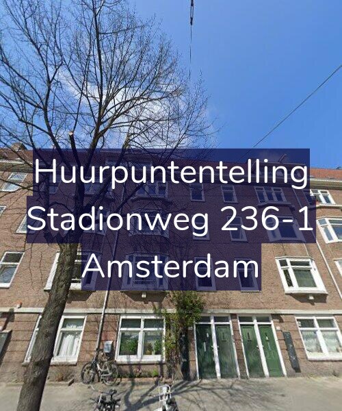 Foto gevel Huurpuntentelling voor Stadionweg 236-1, Amsterdam