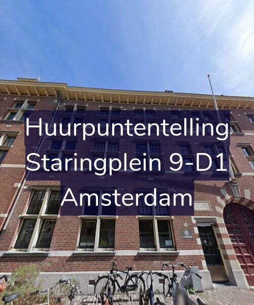 Foto gevel Huurpuntentelling voor Staringplein 9-D1, Amsterdam