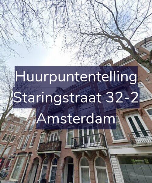 Foto gevel Huurpuntentelling voor Staringstraat 32-2, Amsterdam
