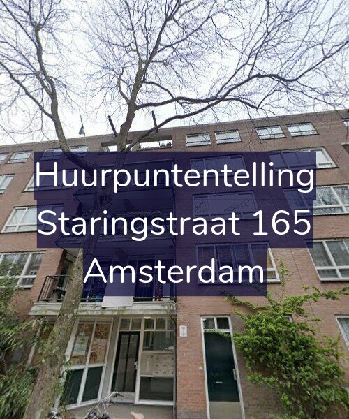 Foto gevel Huurpuntentelling voor Staringstraat 165, Amsterdam