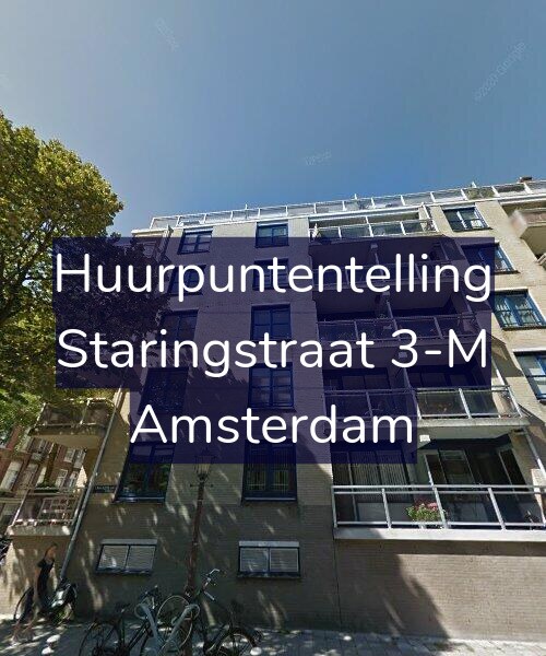 Foto gevel Huurpuntentelling voor Staringstraat 3-M, Amsterdam