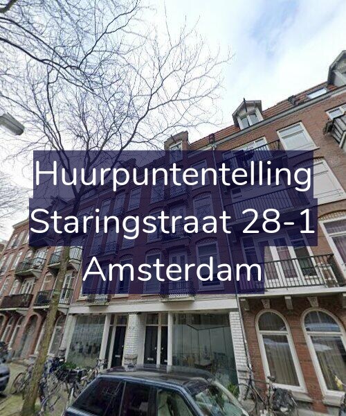 Foto gevel Huurpuntentelling voor Staringstraat 28-1, Amsterdam